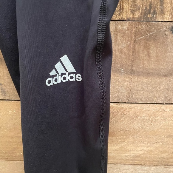 Adidas Black Running Pants with Logo - Picture 2 of 8
